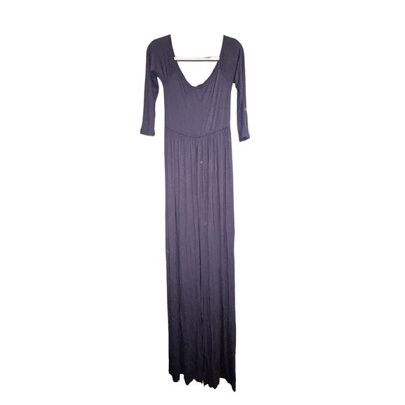 Mother bee Maternity Navy Blue Dress Large Open Front - Picture 1 of 3